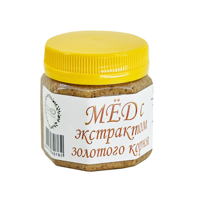 МЕД алтайский, с экстрактом золотого корня, 250 г