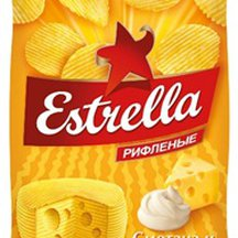 Чипсы Estrella картофельные со вкусом сметаны и сыра